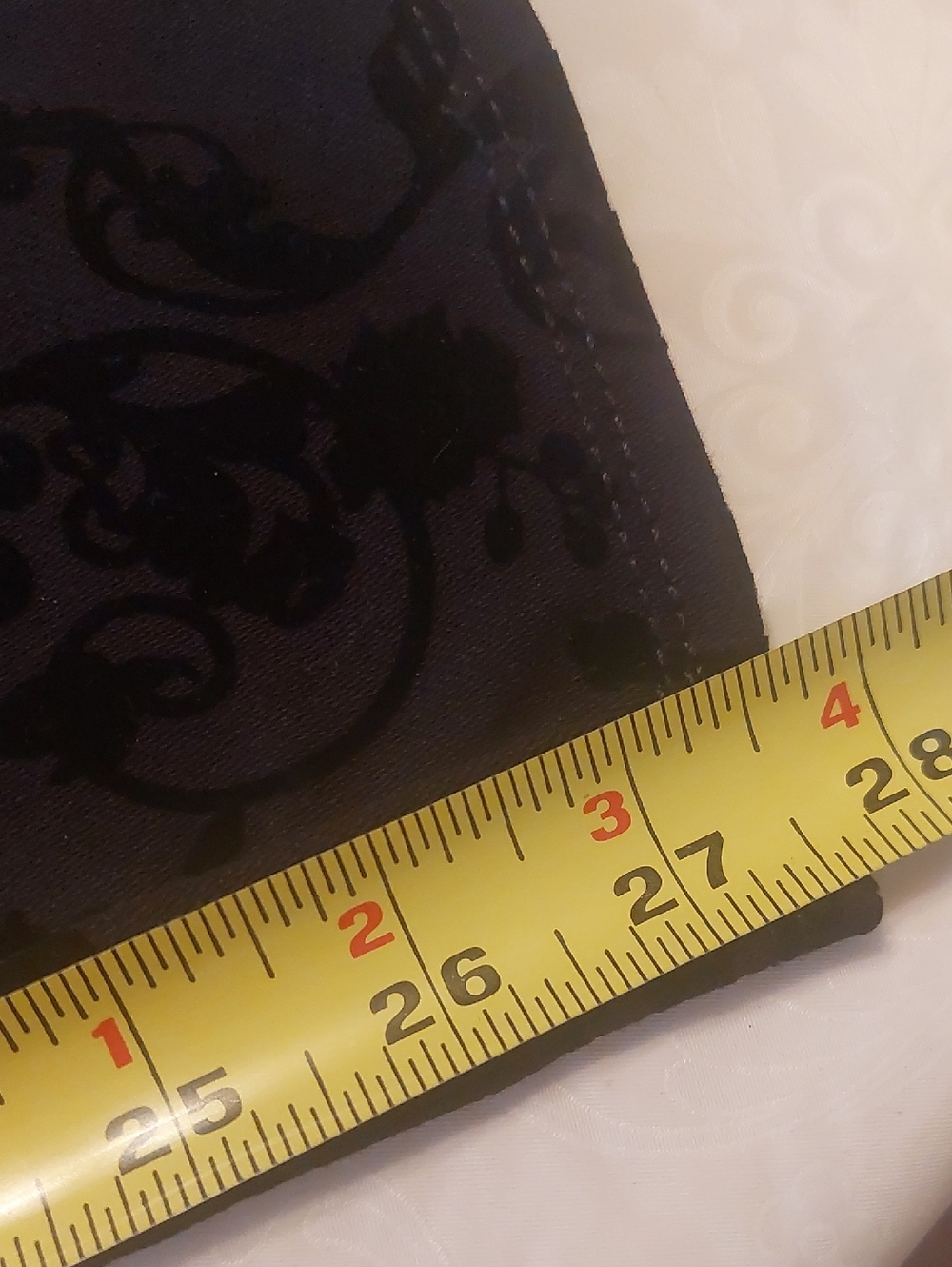 Terra & Sky Black Velvety Floral Pull On Leggings Plus Sz 1X 16W-18W - Picture 13 of 17